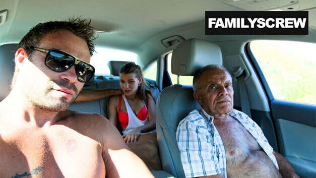 Street Slut Fucking with Grandpa, Uncle