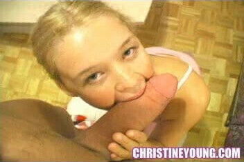 Christine Young dick blowjob