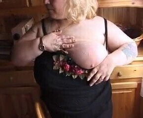 Mature B B W Britta showing