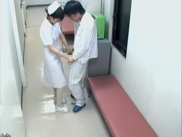 Hospital camera records a slutty nurse riding patient's dick