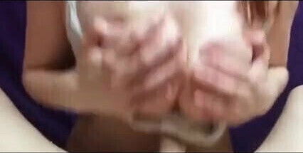 Titfucking her boyfriend