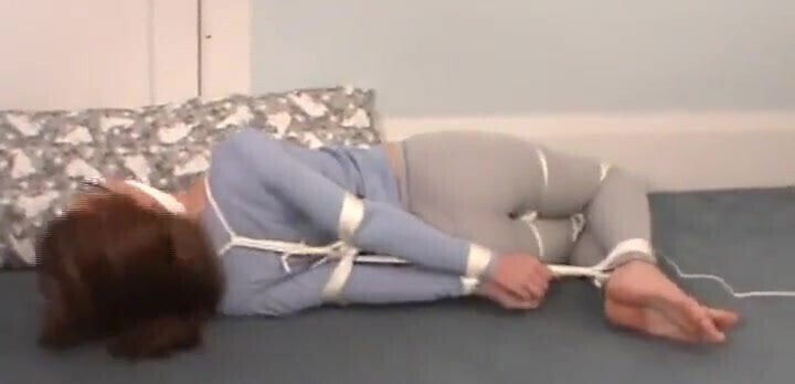 Amateur Hogtied Brought Orgasm