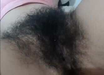Girl with furry pussy