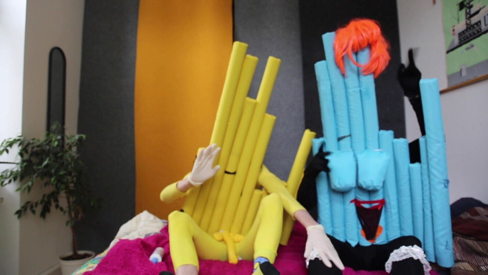 German Corona Statistic Couple having during Quarantine