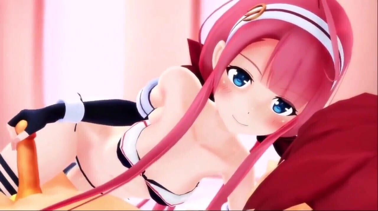 Cutie fingering dick and licking it gets cum on his face 