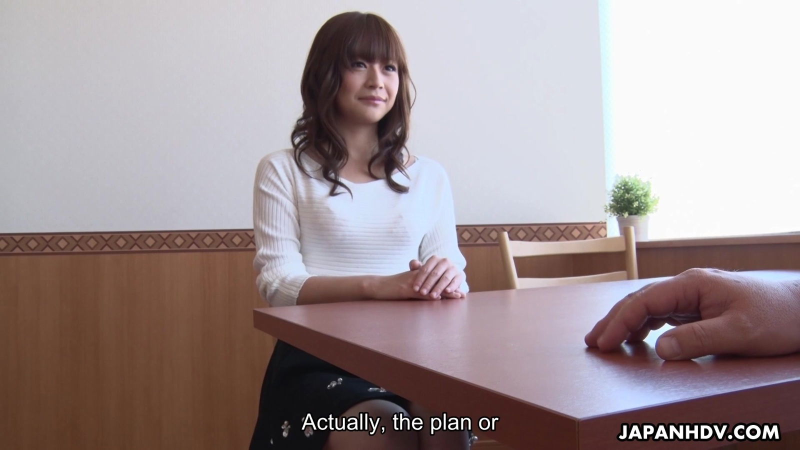 Shameless Japanese office chick Asuka Kyono enjoys fingering her wet pussy