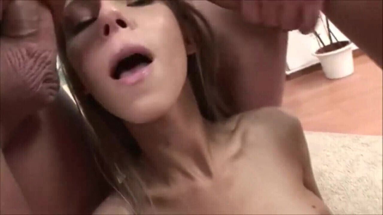 Sharing his girl with two studs