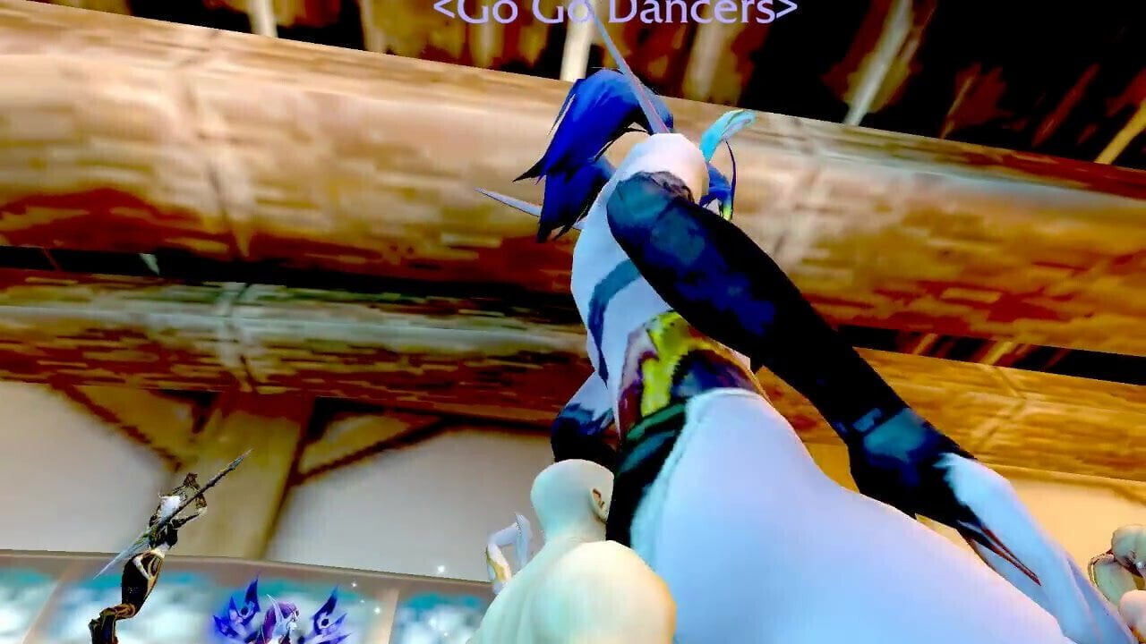 shrunken guy ass worships a night elf stripper