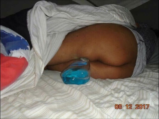 Hubby putting Bottles In My Pussy