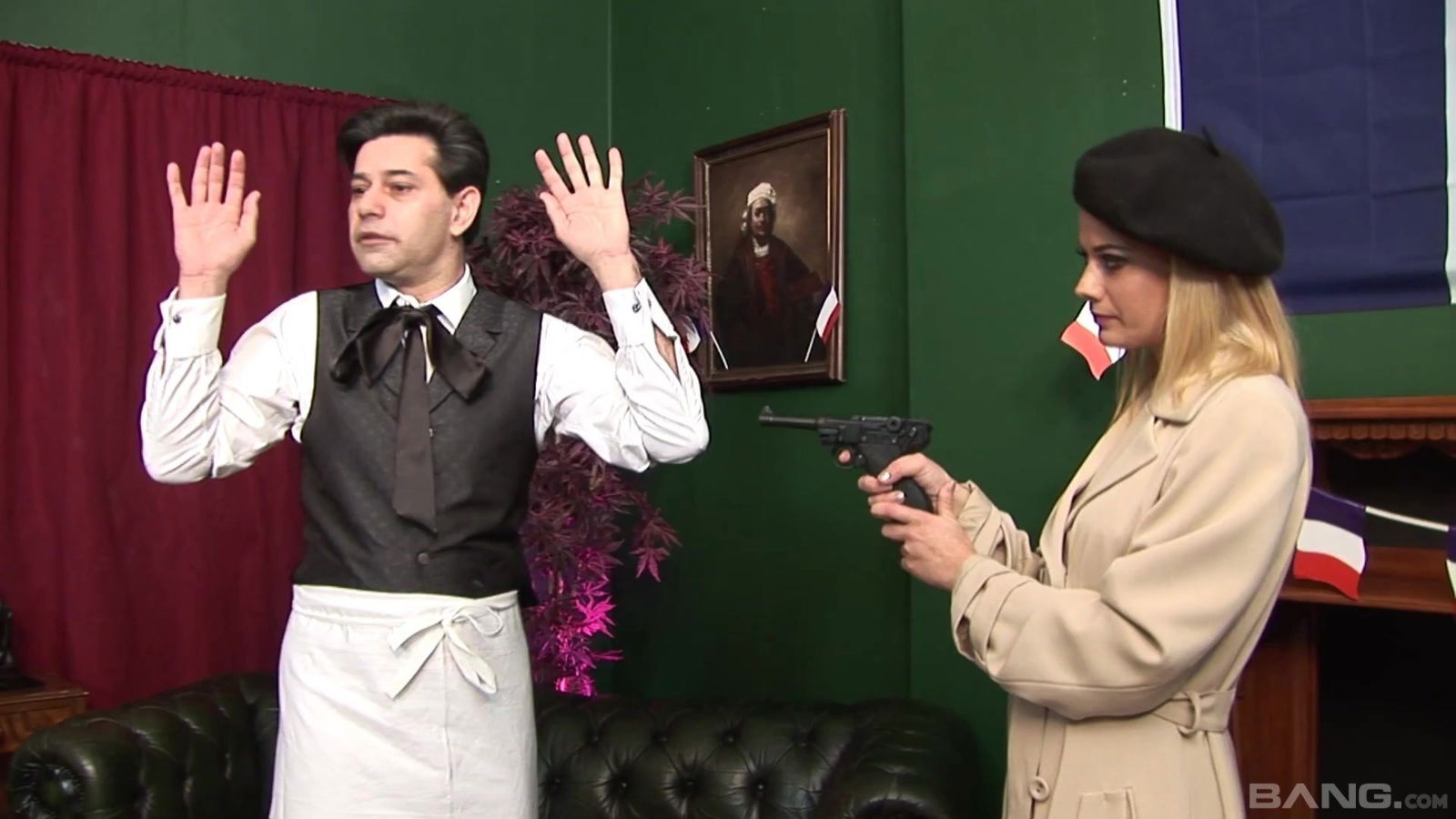 Slutty babes Chloe Delaure Lydia Lust share rock hard dick