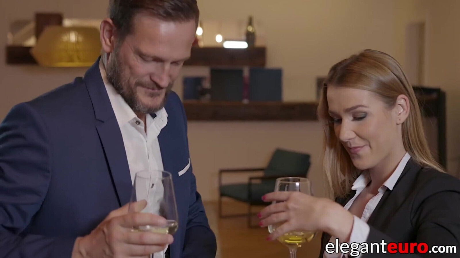 Mesmerizing Euro maid pleases her boss with her stunning ass