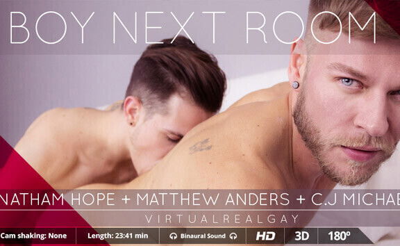 CJ Michaels & Matthew Anders & Nathan Hope in Boy Next Room II - SexLikeReal Gay