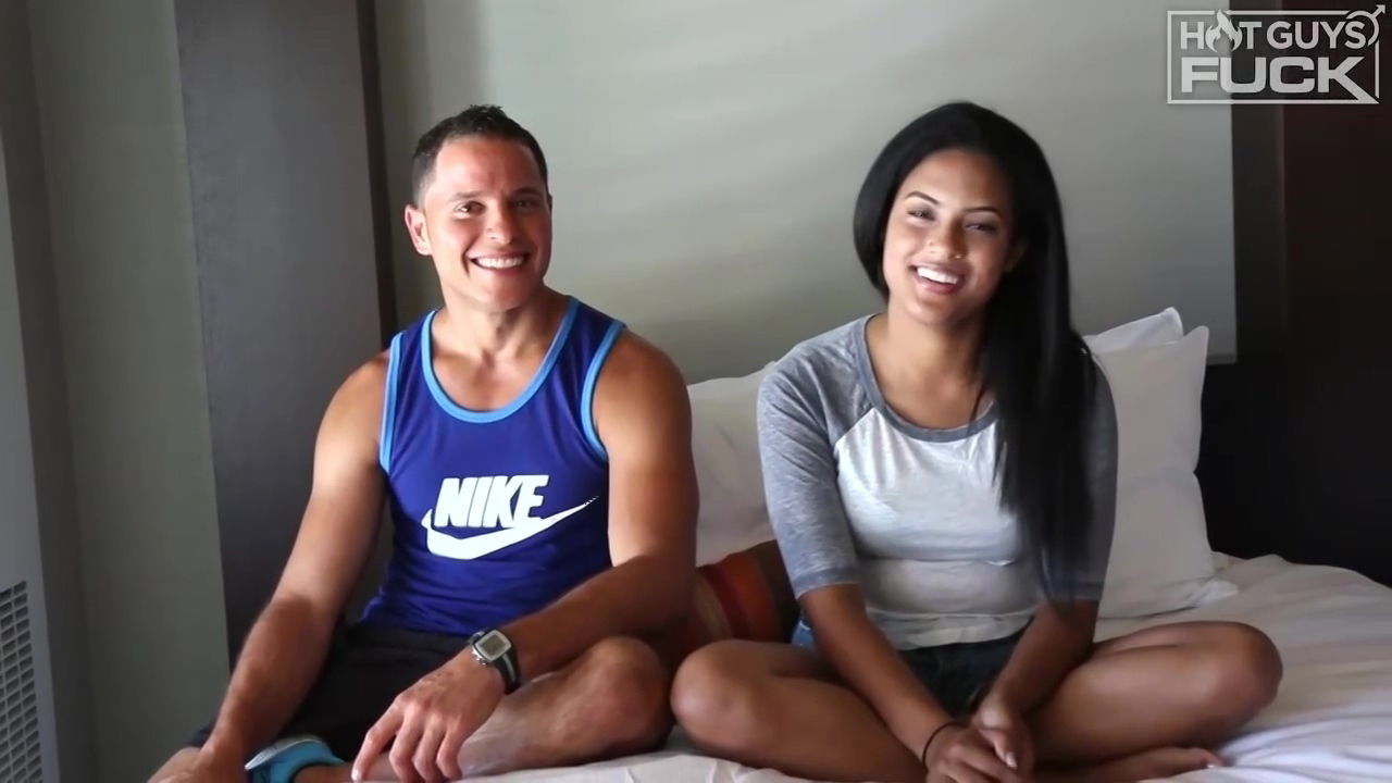 A horny couple, Nicholas Prat and Jessica Gomez are fucking in front of the camera