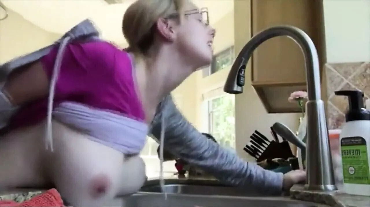 Busty Cheating Wife Banged Kitchen Counter