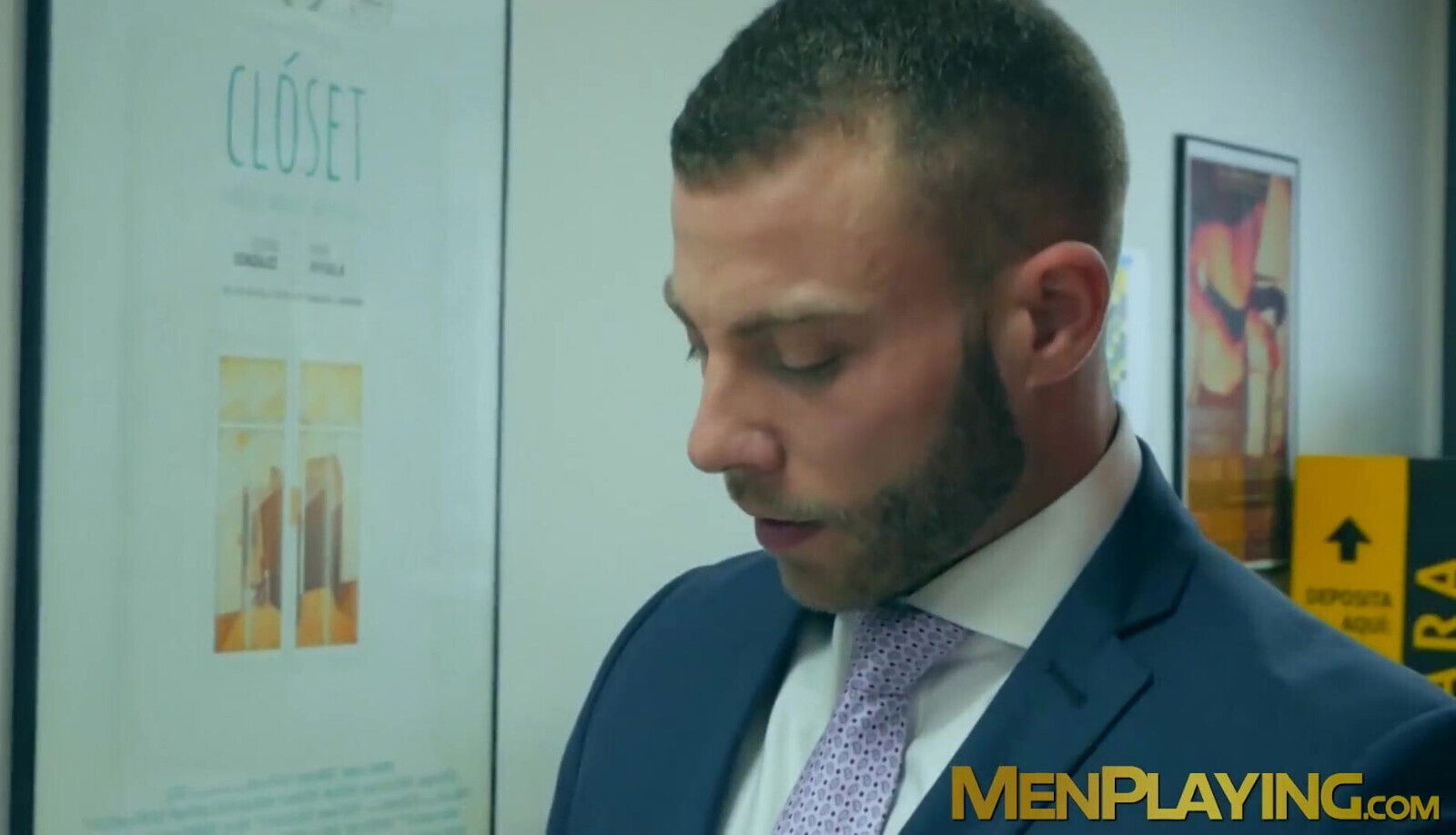 Office coworkers Diego Reyes Marco Napoli analbanging