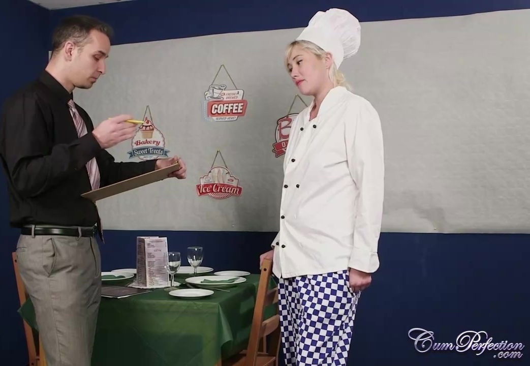 After a great blowjob, a hot blonde maid, Misha Mayfair got a nice facial cumshot