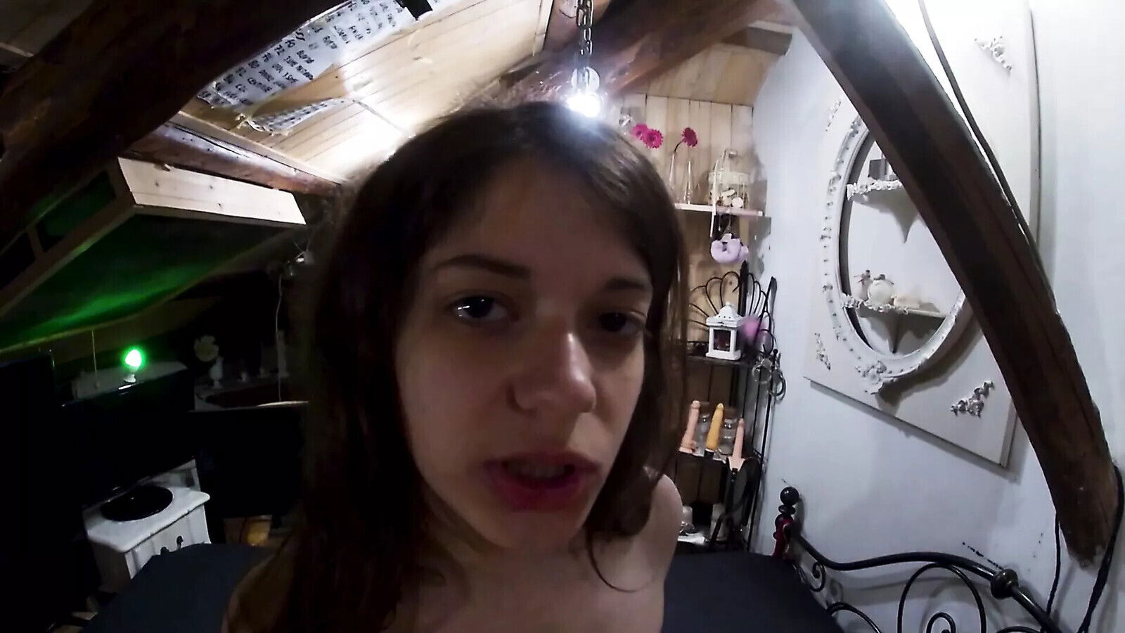 After 3some fuck smears brother's tits!