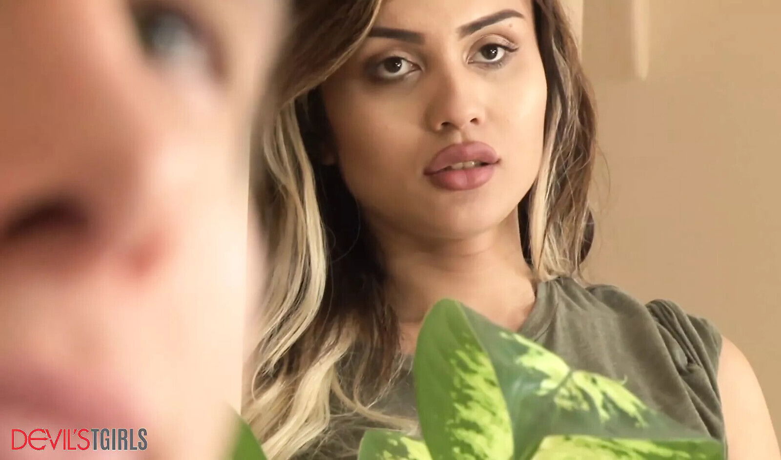 Tears Cute Trans Roommate's Pantyhose Bang