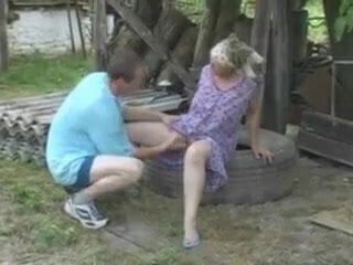 Granny Marianne Outdoor Fuck Delivery