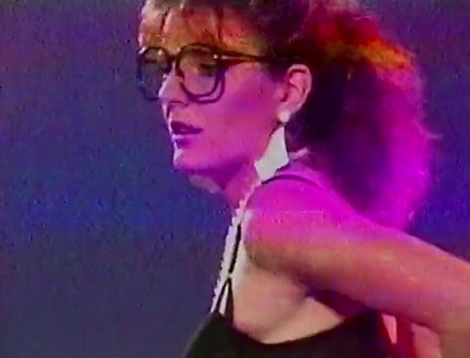 Vintage 80's secretary lingerie striptease