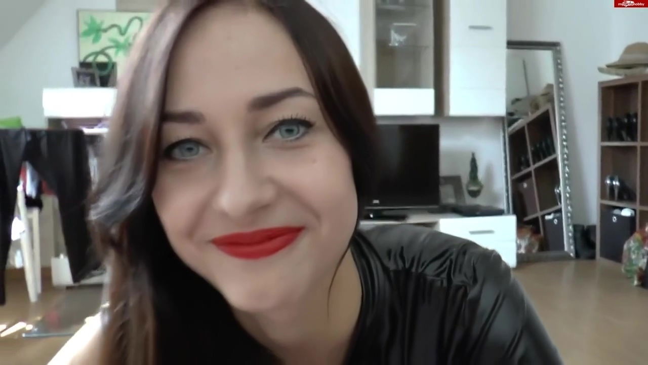 brunette gets ready fuck