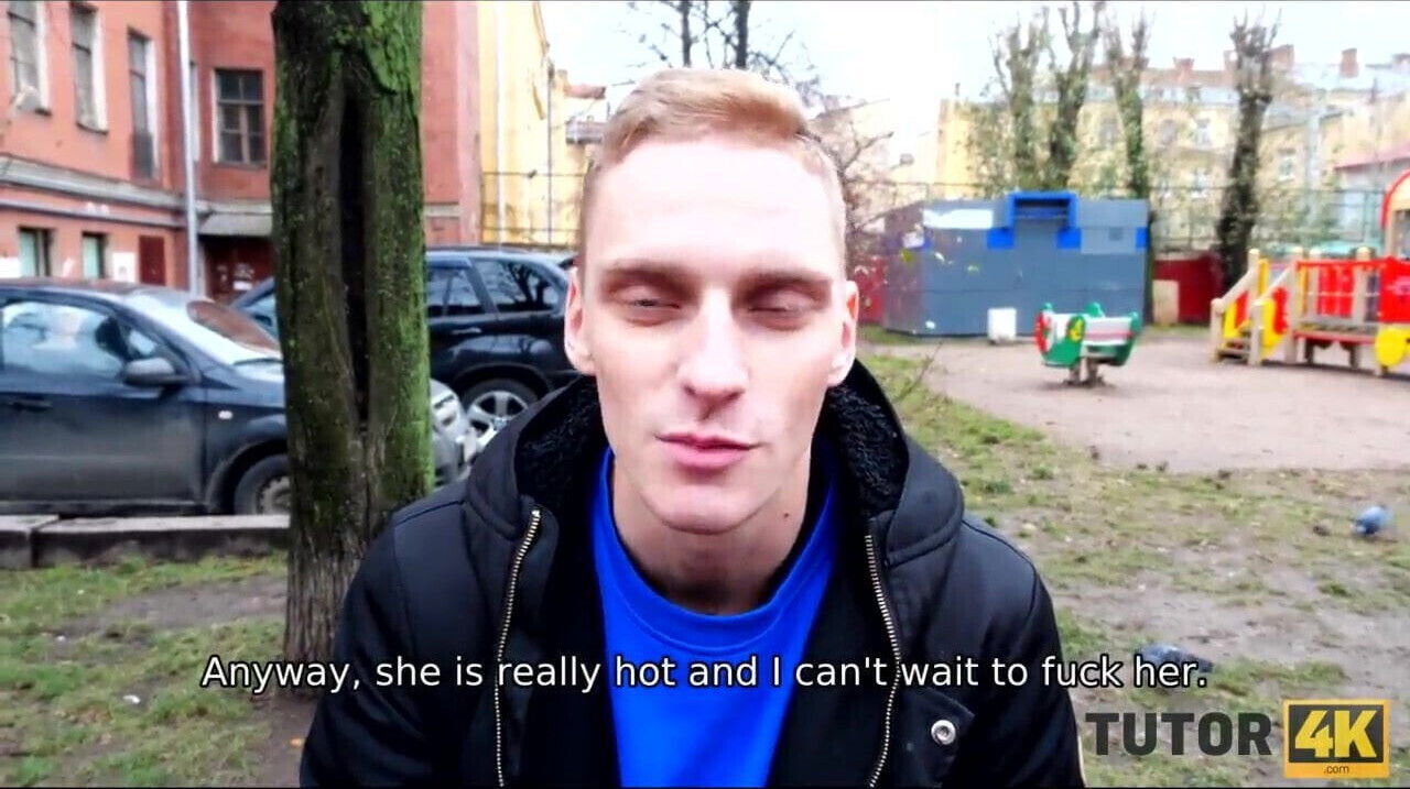 Mature leather skirt