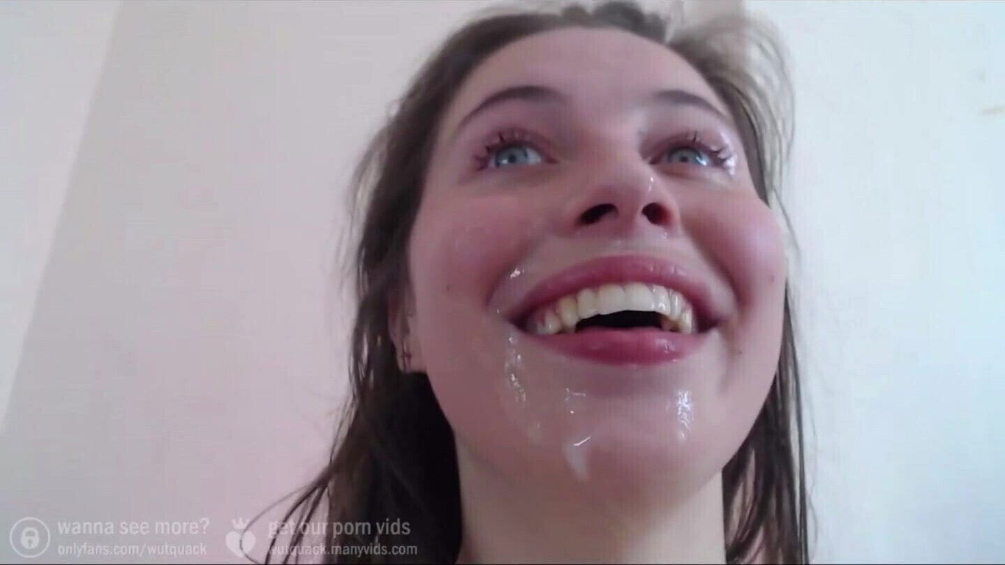 Cum: Uncut Glazes Face With