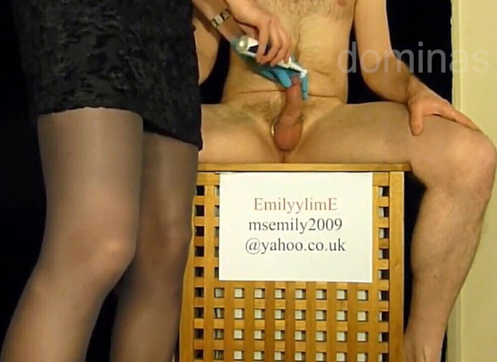 German dominatrix milking with tooth brush