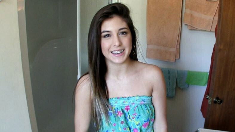 Real School Latina Teen With Braces, First Porn,