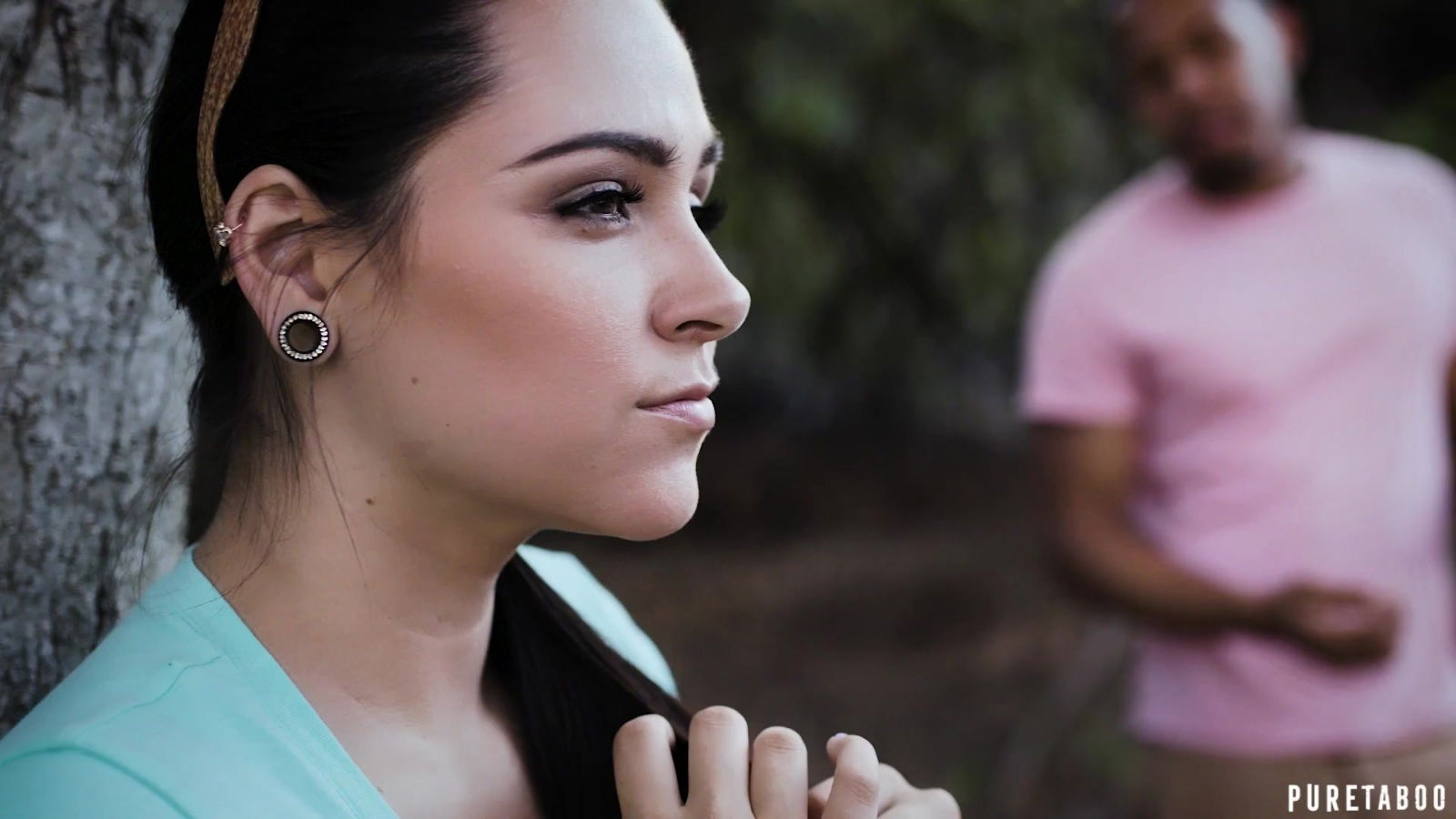 Brunet Zoey Foxx making love with black boyfriend