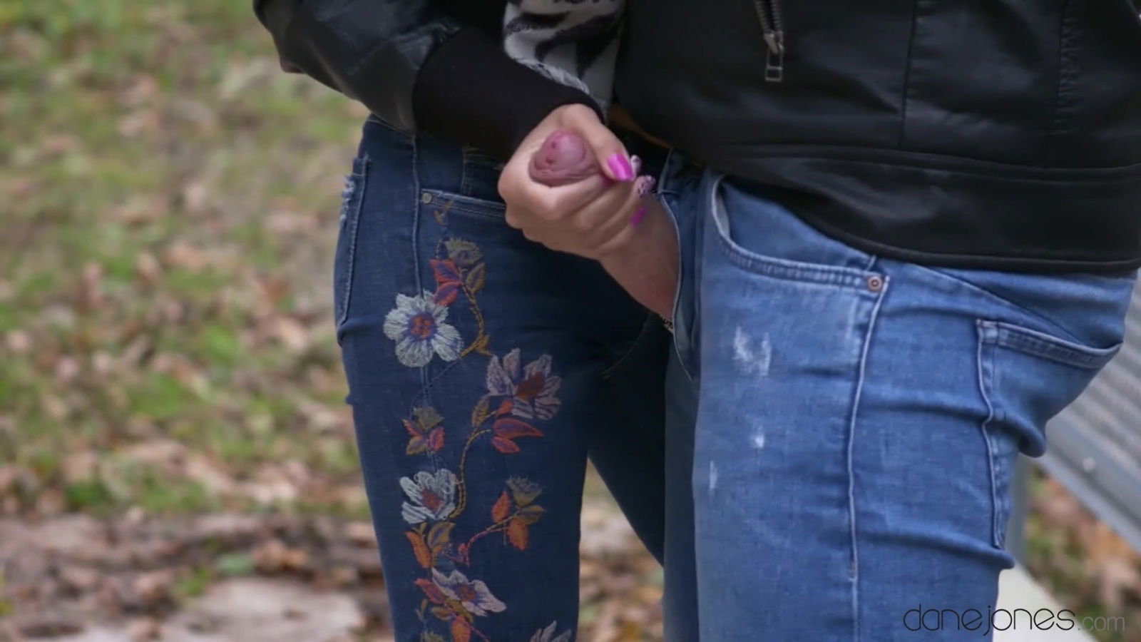 Wild outdoors blowjob leads fucking home with Cristina Miller