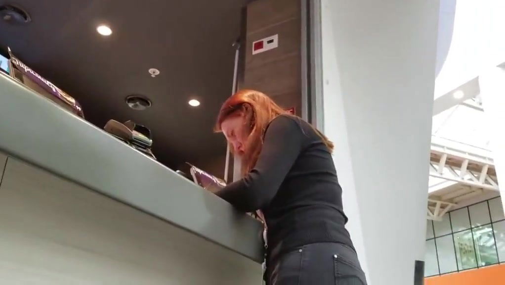 Redhead foxy girl ass