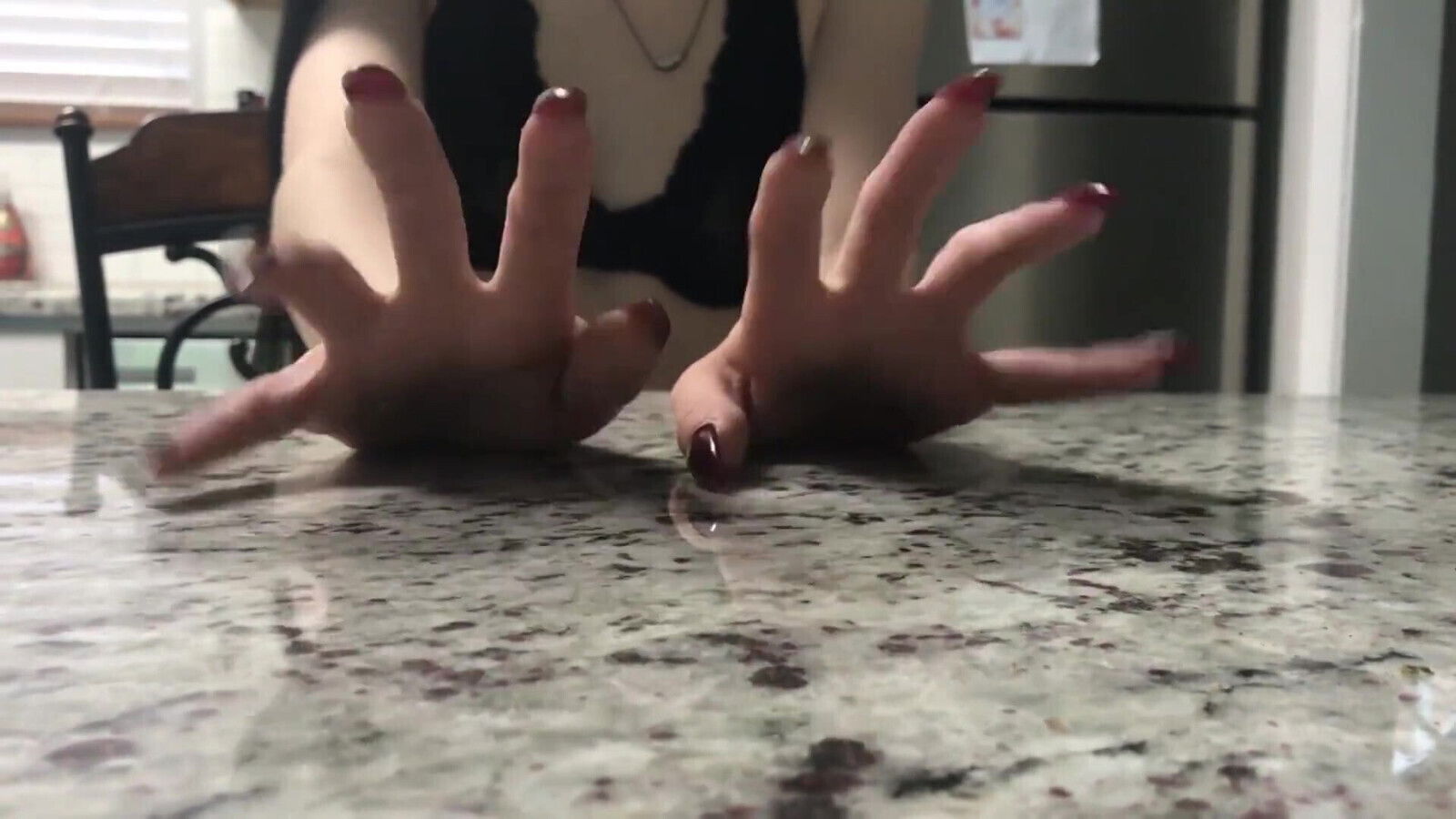 Lina Long Nails Sexy Tease