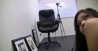 Naughty Latina teen analyzed during the casting