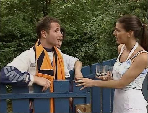 Karen Lancaume threesome outdoors