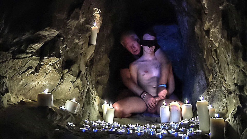 Bound & Wanked In The Cave! - Charley Cole - Boynapped