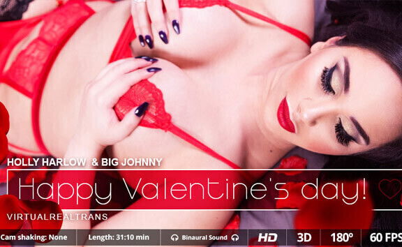 Big Johnny,Holly Harlow in Happy Valentine's day - SexLikeReal Shemale