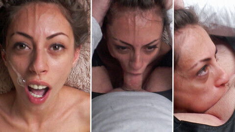 Rough sloppy deepthroat facefucking this skinny slut