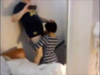 Horny Asian Blowjob until