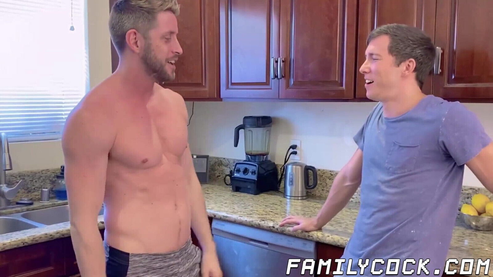 Blonde handsome jock rimmed hard fucked inked