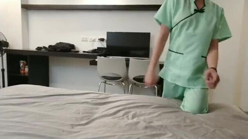 Asian giving massage pleasure married