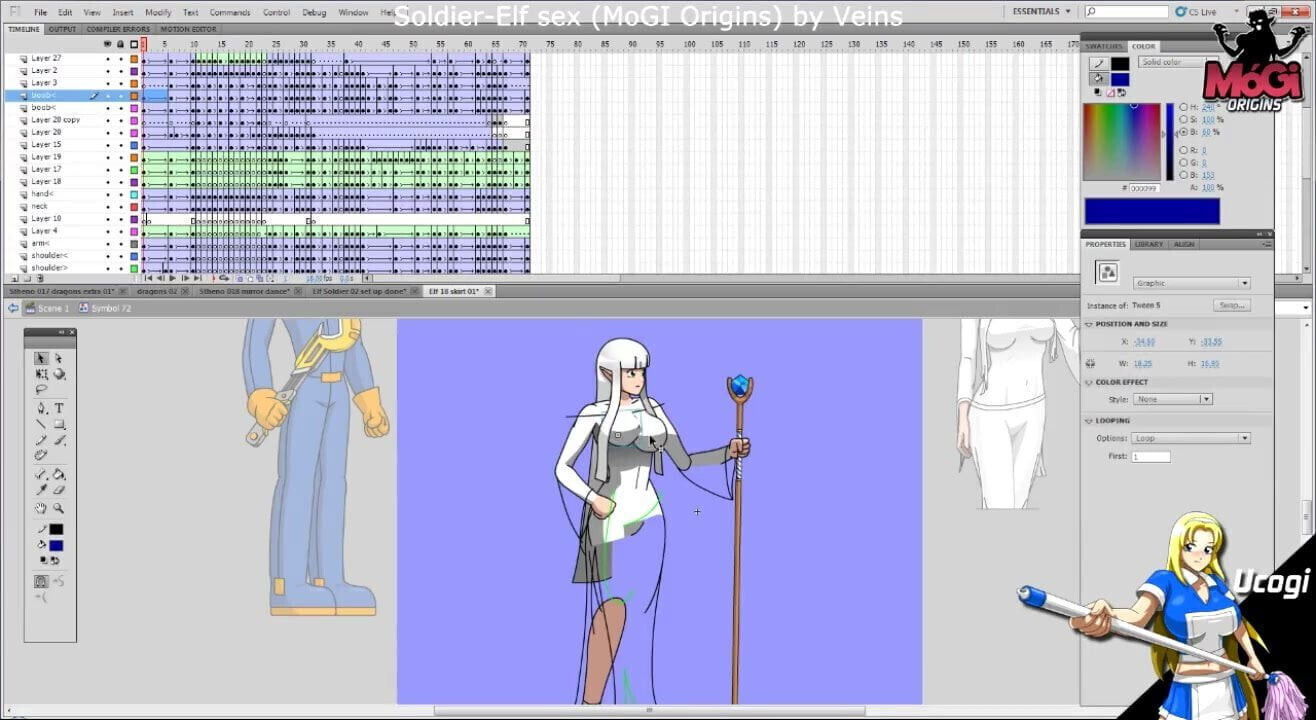 MoGi Origins FairyGirl Adult Scene (making