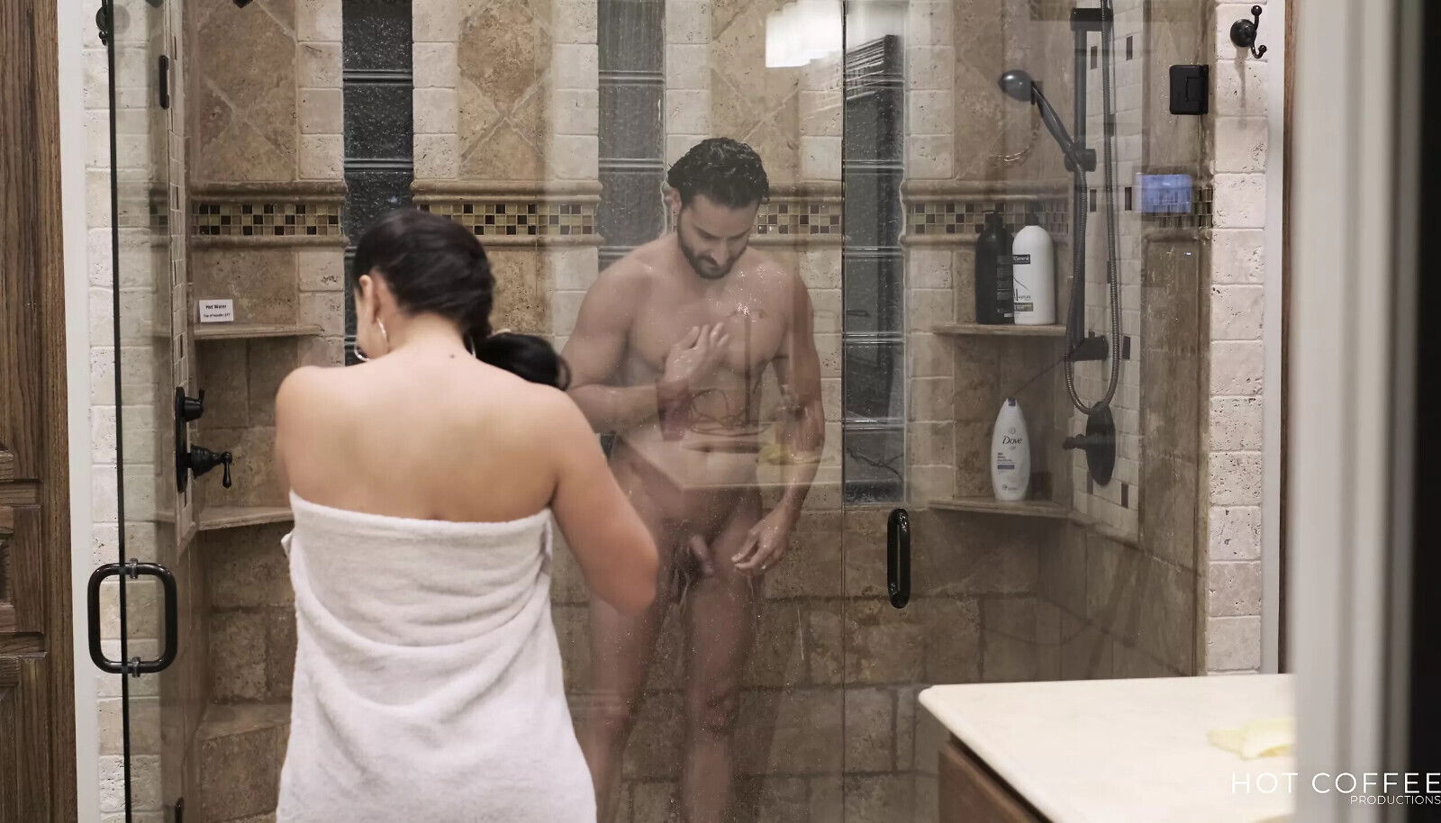 Shower with husband ends romantic