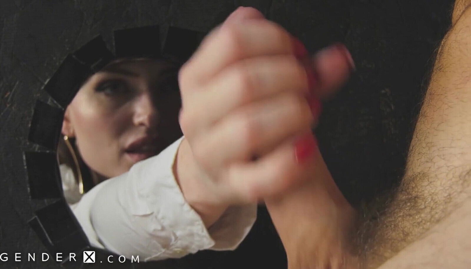 Natalie Mars Blows Through Glory Hole GenderX