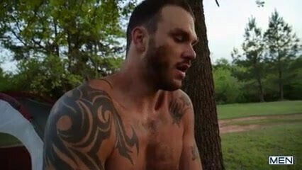 Gay Sex : Pierce Hartman-Paris, two couple sex outdoor