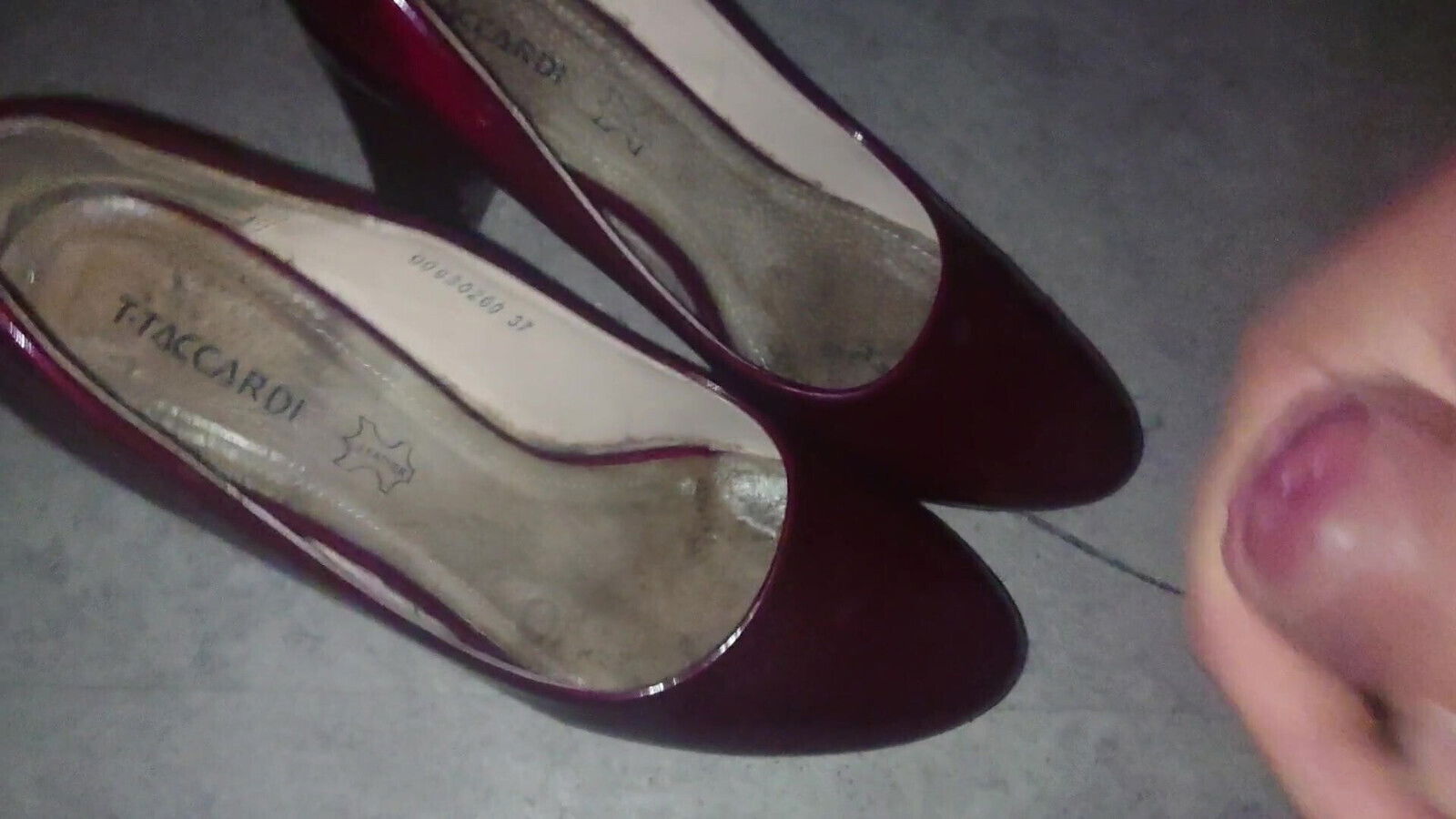 co-workers heels again with nylon sock