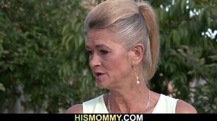 Very mother toys son's teen gf’s pussy