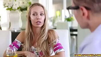 Horny lady wants to fill her mature pussy with her not quite nephews stiff dick