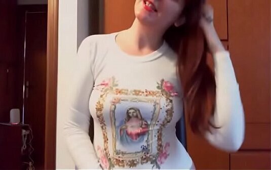 Collection Italian blasphemies: show breasts cemetery home dress masturbate with statue Virgin Mary