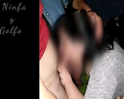 Gangbang adult theater fucked several cinema front husband part